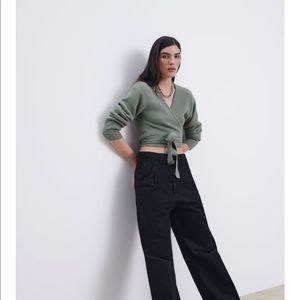 ZARA NEW knit wrap top - SS21